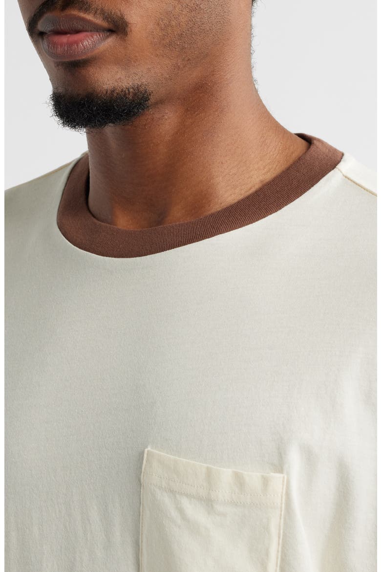 Trophy Ringers Oversize Organic Cotton Pocket T-Shirt, Alternate, color, FIELD WHITE