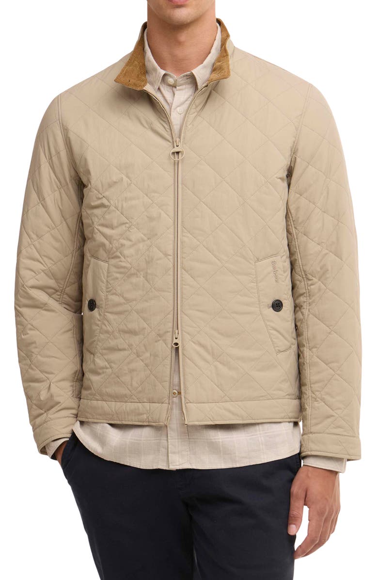 Barbour Tyneside Quilted Jacket, Main, color, Washed Stone