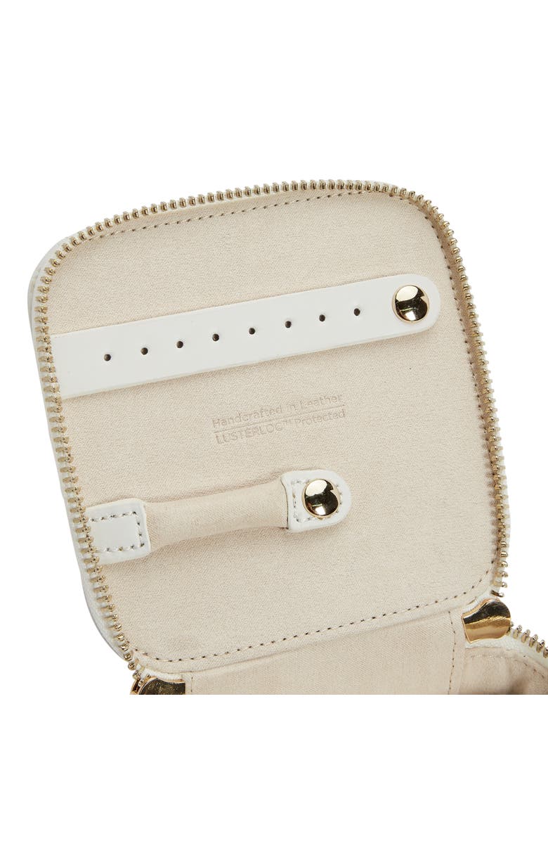 WOLF Maria Zip Jewelry Cube, Alternate, color, White