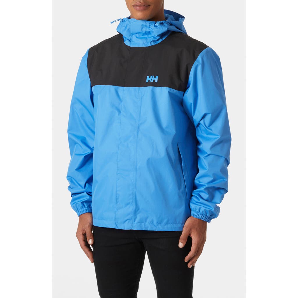 Helly Hansen Vancouver Waterproof Hooded Rain Jacket in Ultra Blue