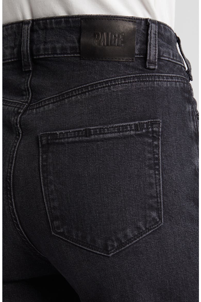 Sasha High Waist Column Wide Leg Jeans, Alternate, color, BLACK MANTA DISTRESSED