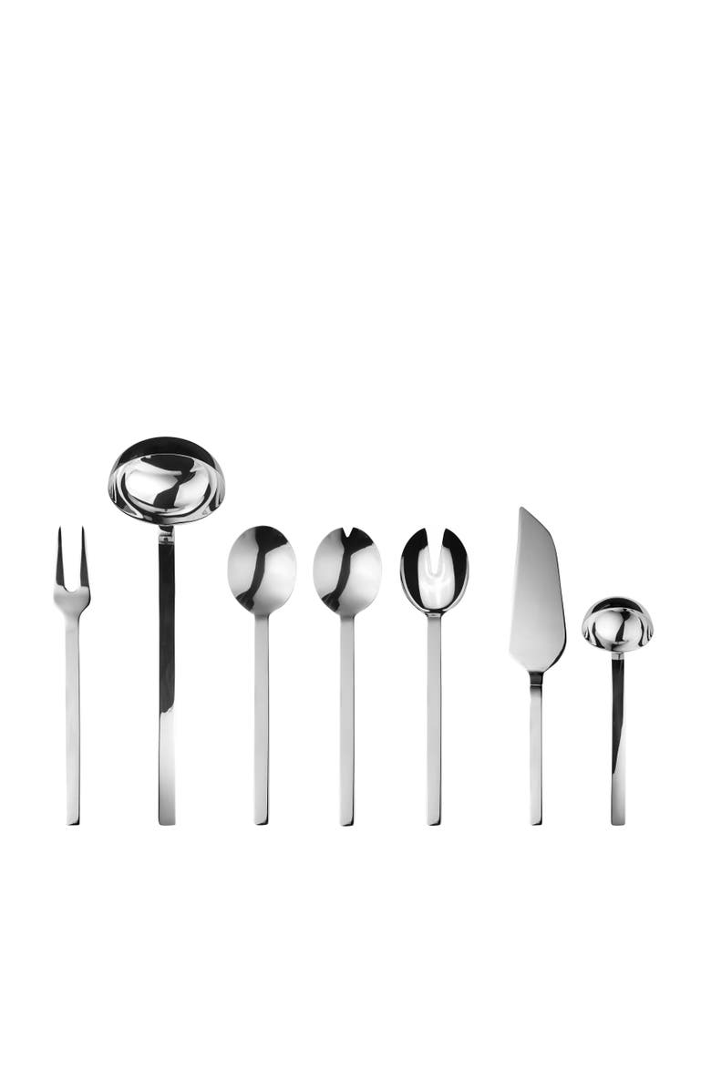 Mepra Stile By Pininfarina Serving Set - 7 Pieces, Main, color, Silver