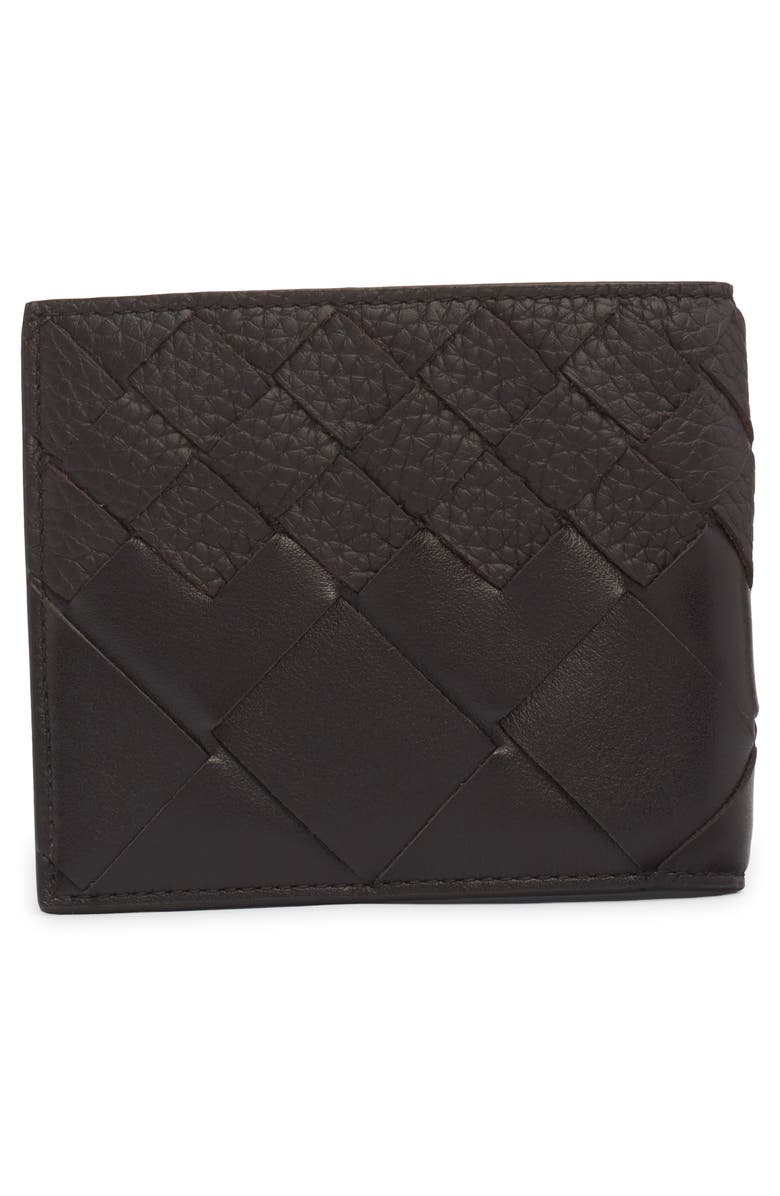 Bottega Veneta Intrecciato Dégradé Leather Bifold Wallet, Alternate, color, 2145 Fondant-Silver