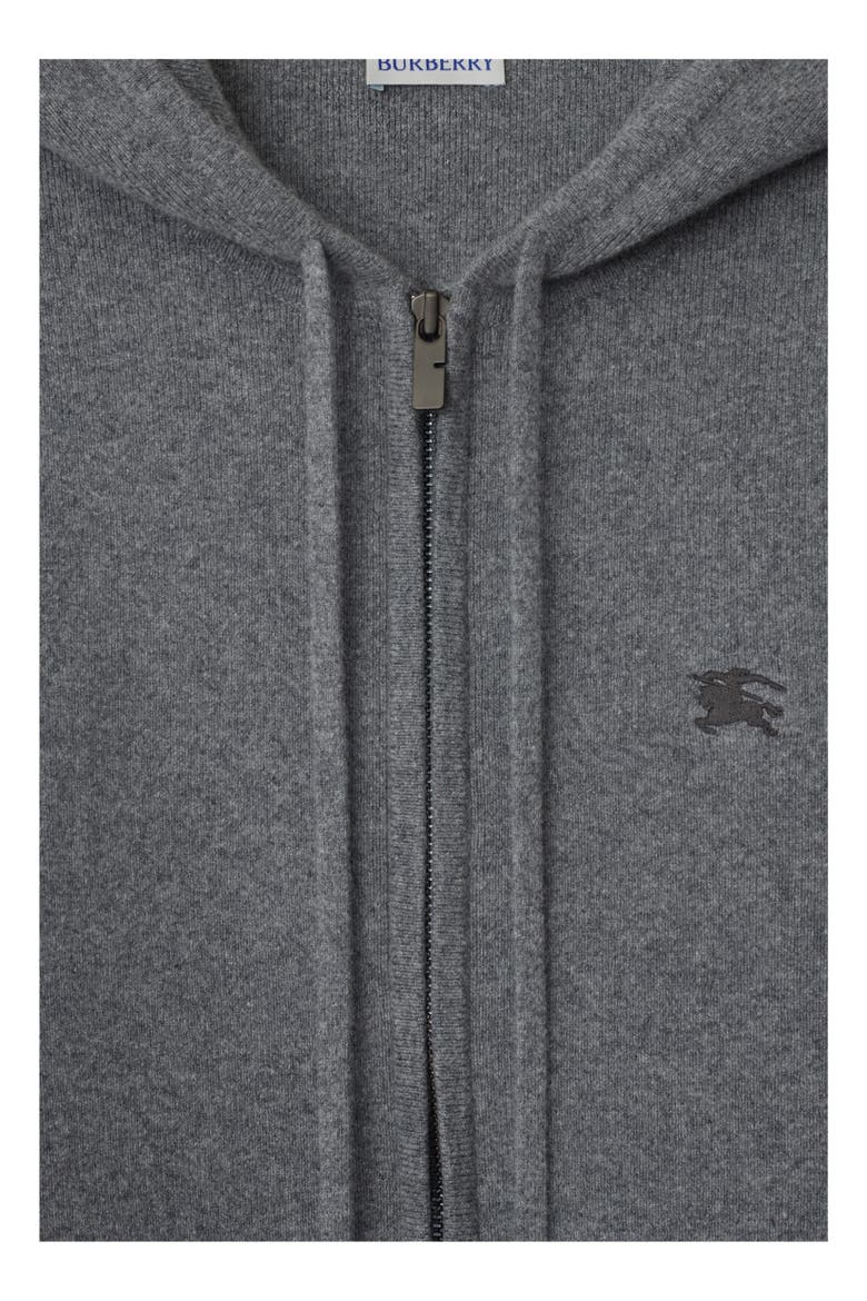 Cashmere Blend Zip Hoodie, Alternate, color, Grey