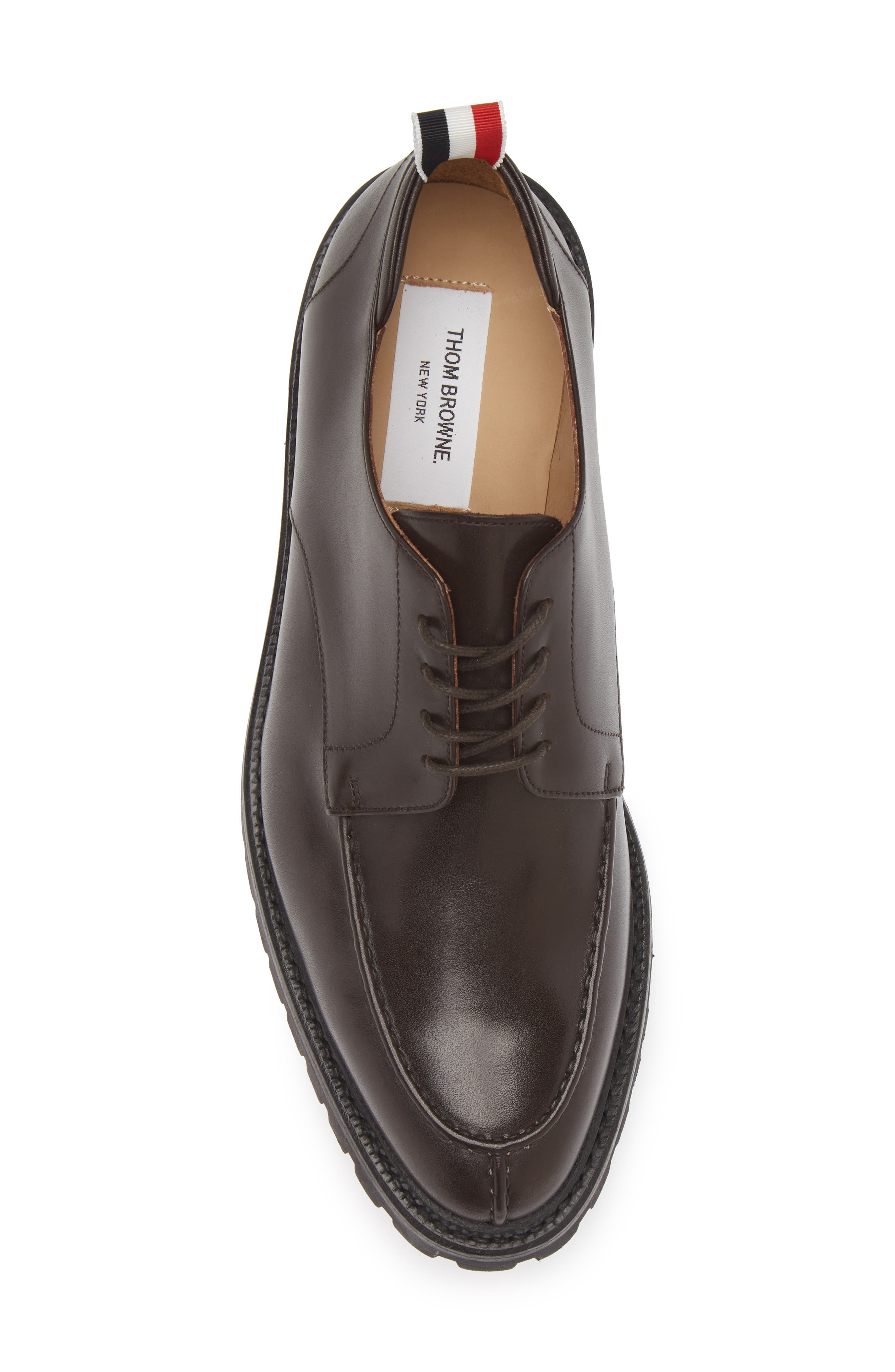 Thom Browne Apron Toe Derby, Alternate, color, Brown