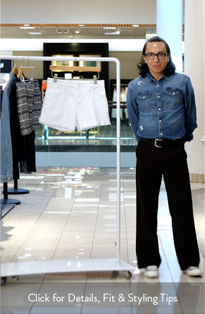 Jane High Waist Cuff Denim Shorts, sales video thumbnail