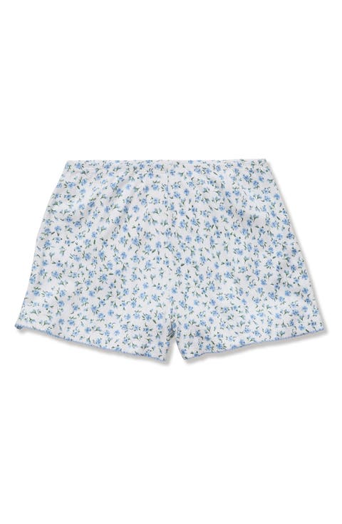 Pima Cotton Pointelle Pajama Shorts