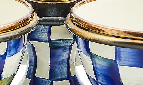 Mackenzie-childs Royal Check Triplicity In Blue