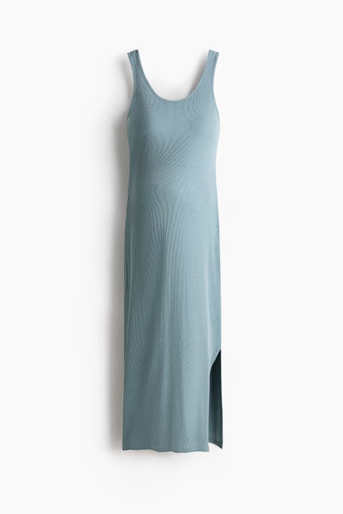 Mama Ribbed Nursing Dress