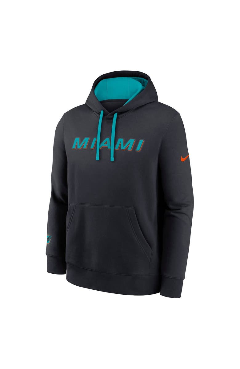 Nike Men's Nike Pitch Blue Miami Dolphins 2025 Rivalries Collection Club Hoodie, Alternate, color, Navy