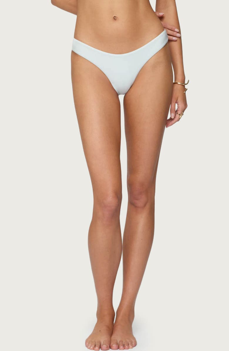 EDIKTED Shellee Bikini Bottoms, Alternate, color, White