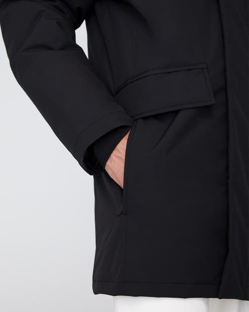 Quartz Co. Champlain | Hooded Down Winter Jacket In Black