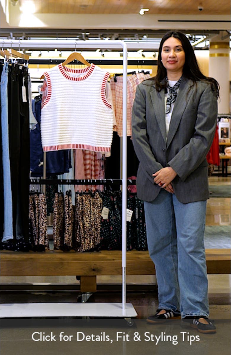 Ribbed Border Sweater Tank, sales video thumbnail