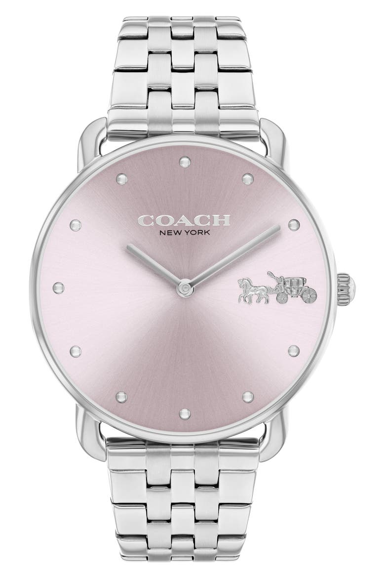Elliot Bracelet Watch, 36mm, Main, color, SILVER