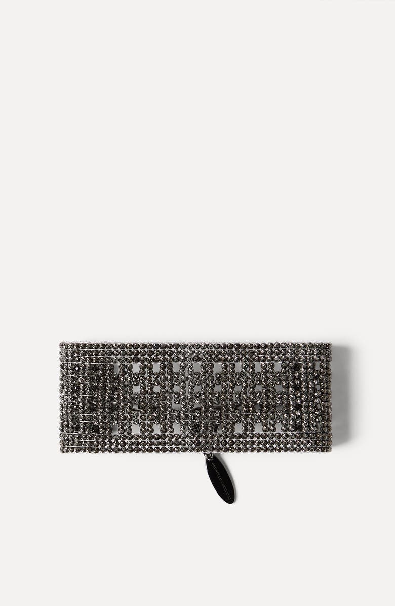 Brunello Cucinelli Silver bracelet, Alternate, color, Lignite Grey