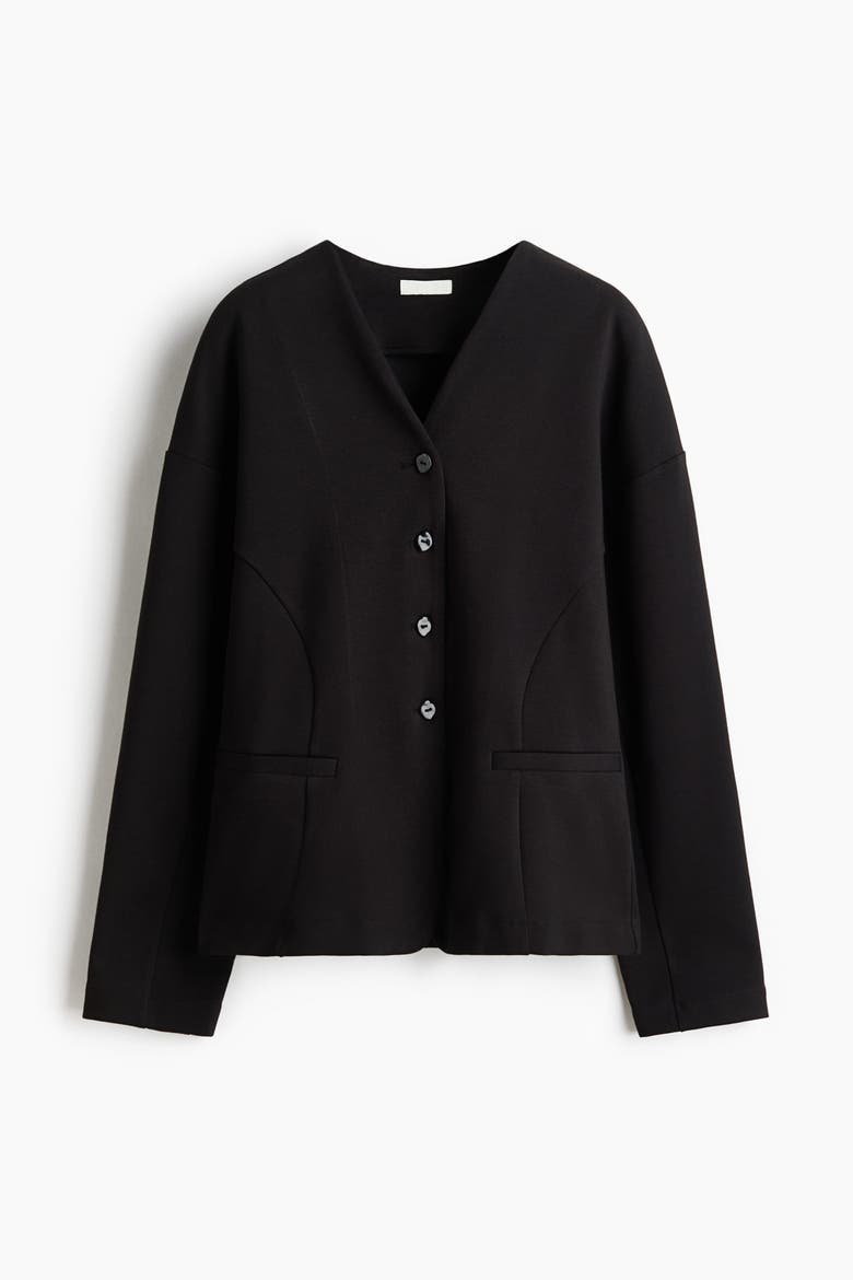 Jersey Jacket, Alternate, color, Black
