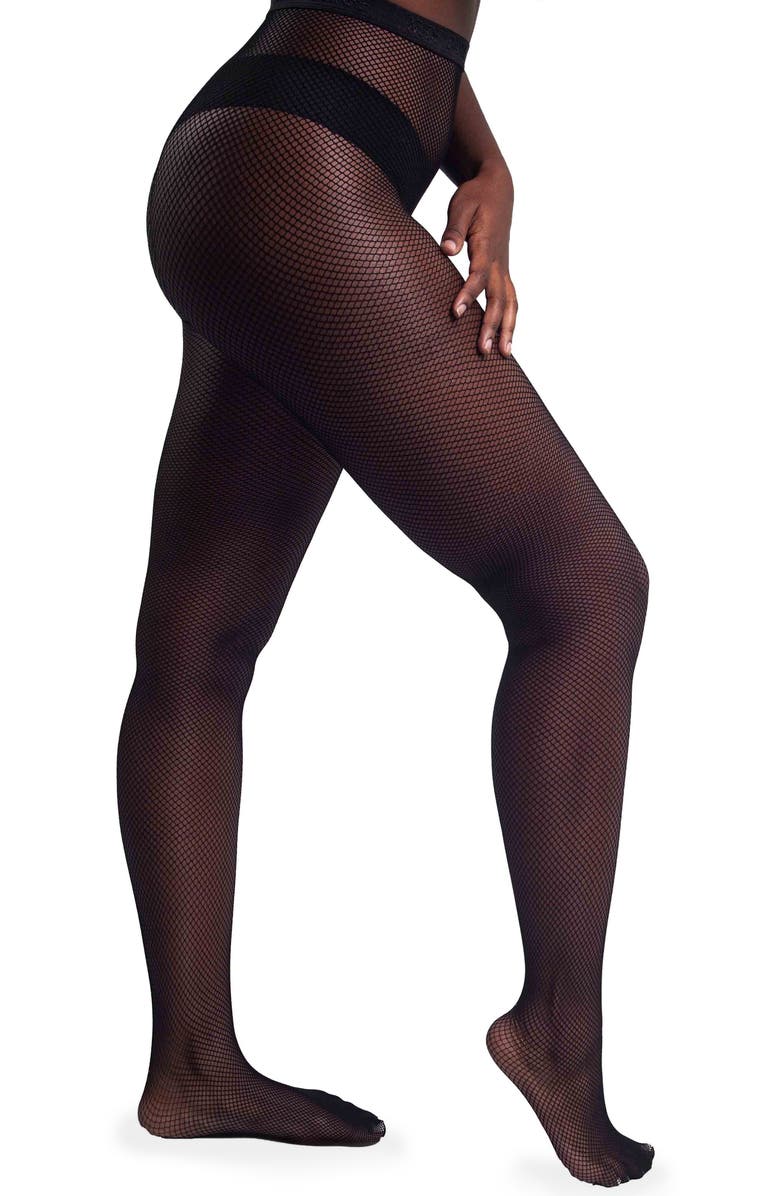 nude barre Fishnet Tights, Main, color,