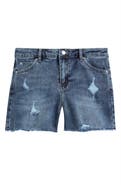 Tractr Kids' Distressed Stretch Denim Shorts