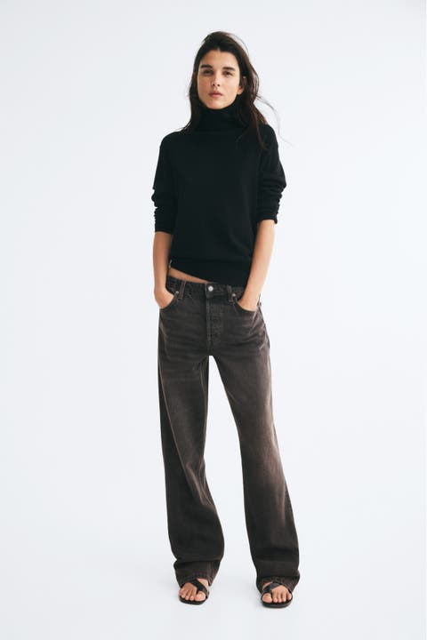 Straight High-waist Jeans