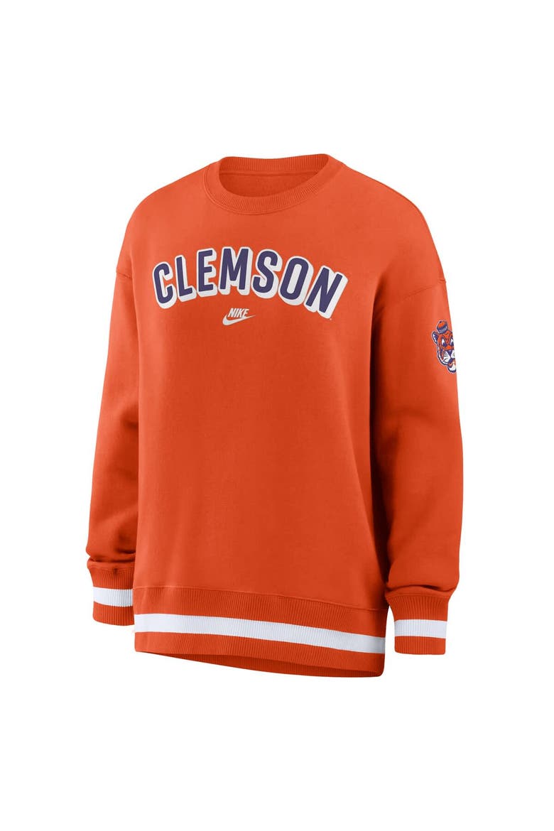 Women's Nike Orange Clemson Tigers Oversized Legacy Phoenix Sweatshirt, Alternate, color, Orange