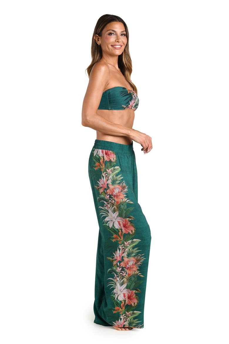 Courtyard Palms Wide Leg Pants Cover-Up, Alternate, color, JUNGLE