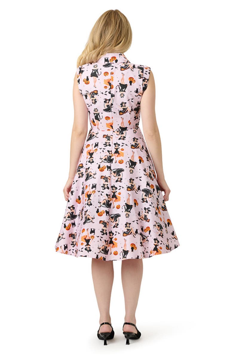 Unique Vintage 1950s Shirt Dress, Alternate, color, Pink