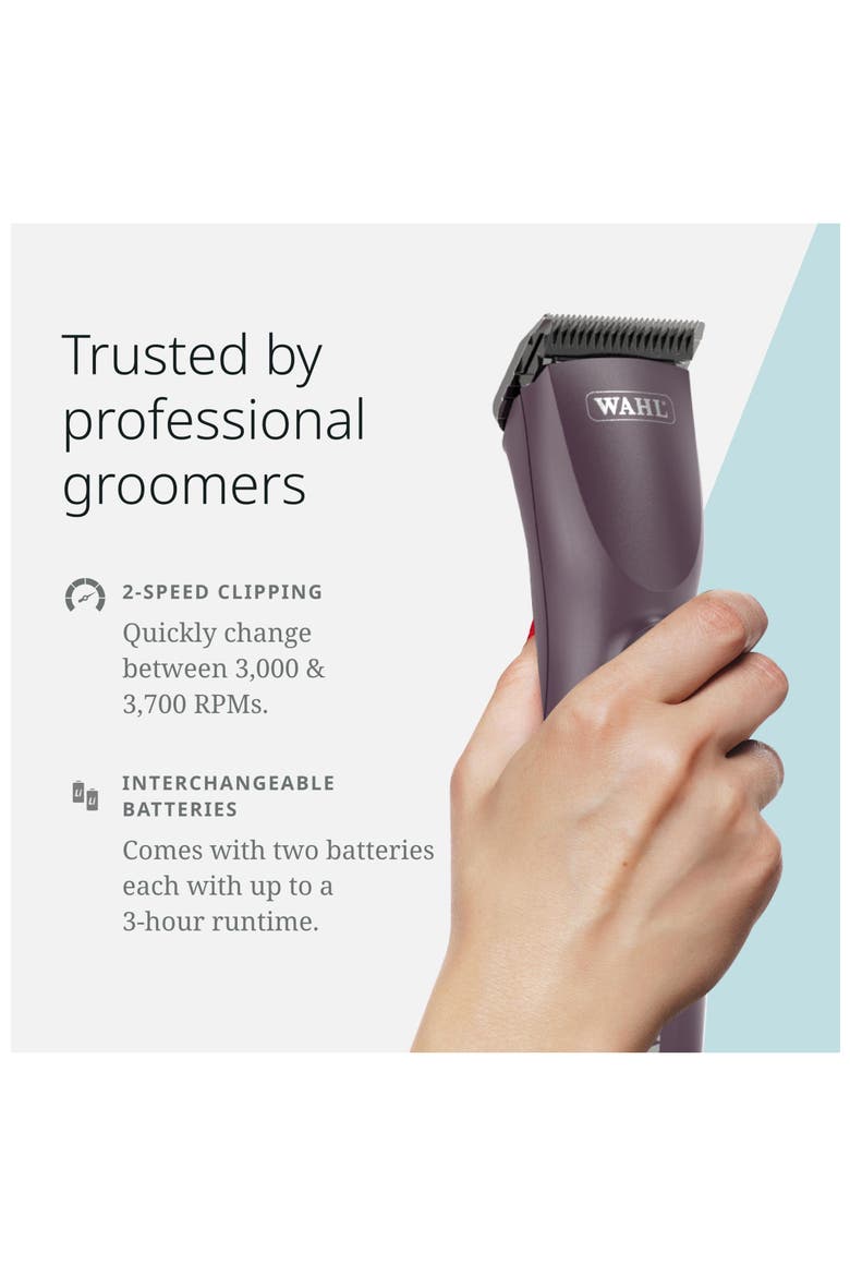 Cordless Dual-Speed Professional Pet Clipper, Alternate, color, Puprle