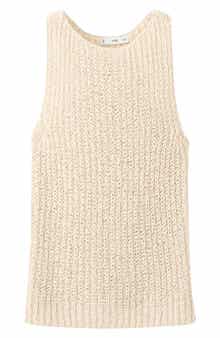 Open Stitch Cotton Tank