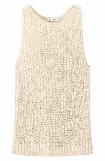 Open Stitch Cotton Tank