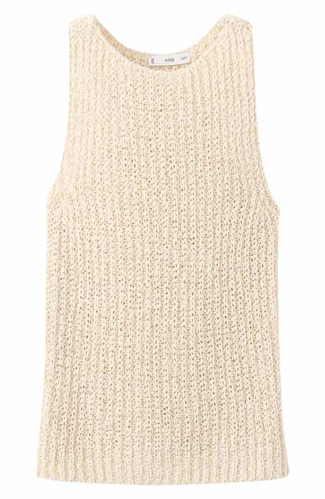 Open Stitch Cotton Tank