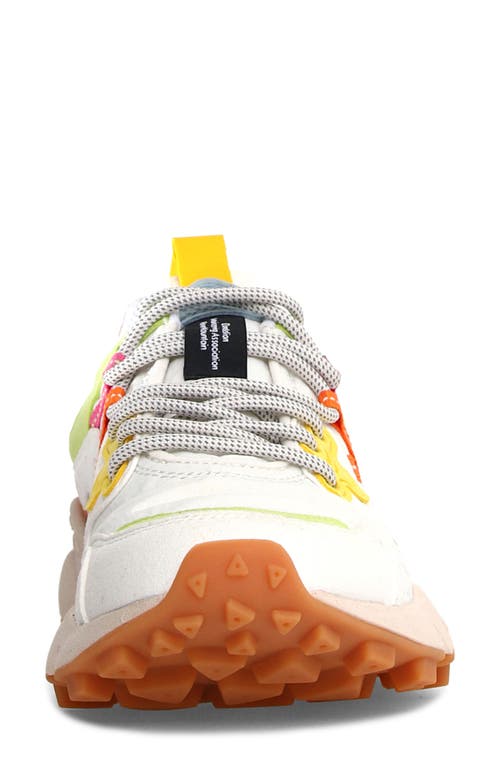 Flower Mountain Yamano 3 Kaiso Sneaker In White Multi
