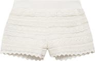 MANGO TEEN Open Stitch Ruffle Shorts