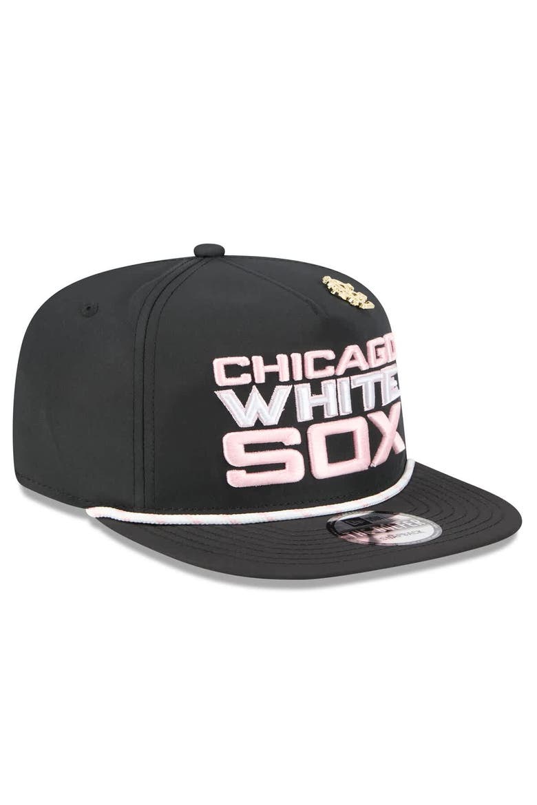 Men's New Era  Black Chicago White Sox 2025 Big League Chew Golfer Snapback Hat, Alternate, color, Black
