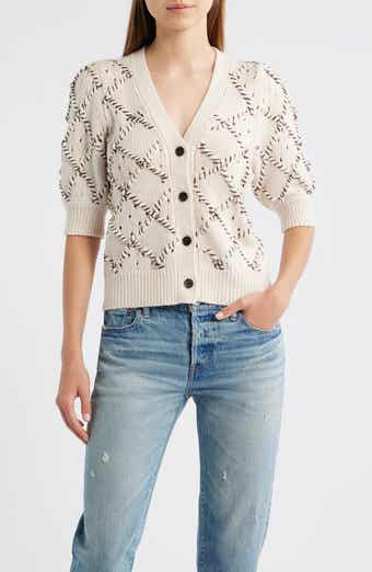 Rails Isla Whipstitch Elbow Sleeve Cardigan