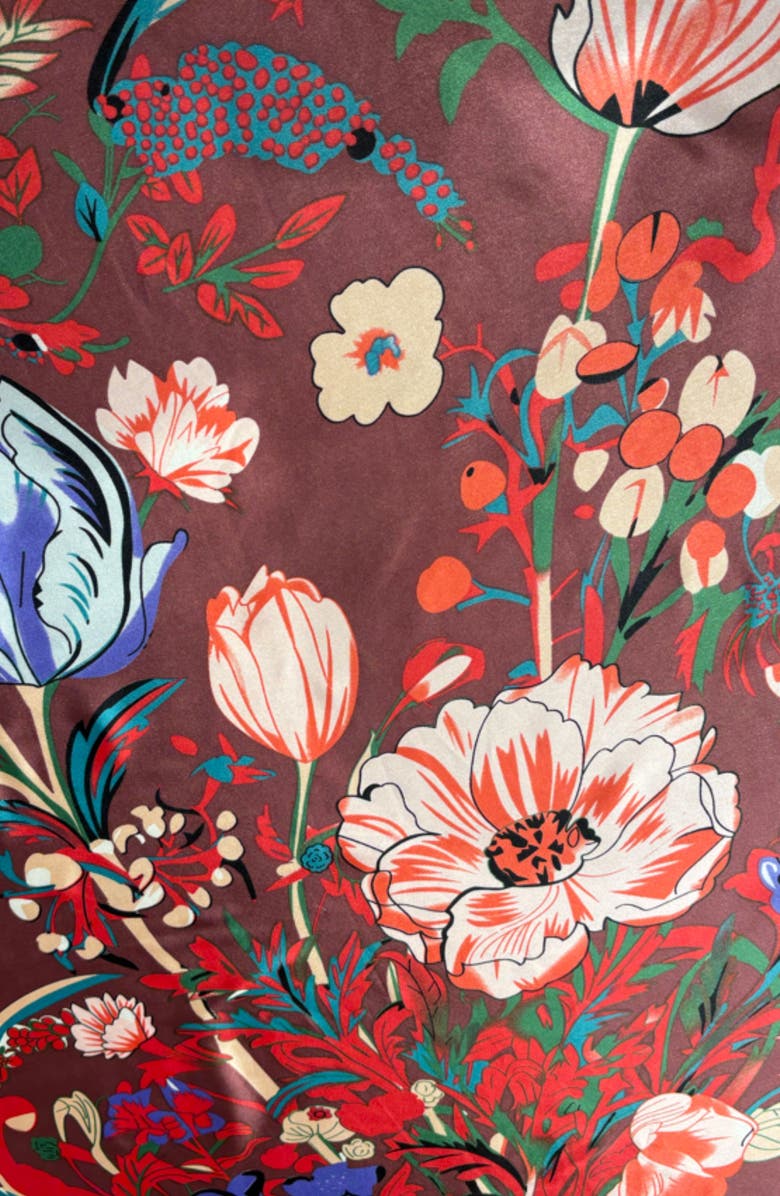 MARCUS ADLER Floral Satin Scarf, Alternate, color, 