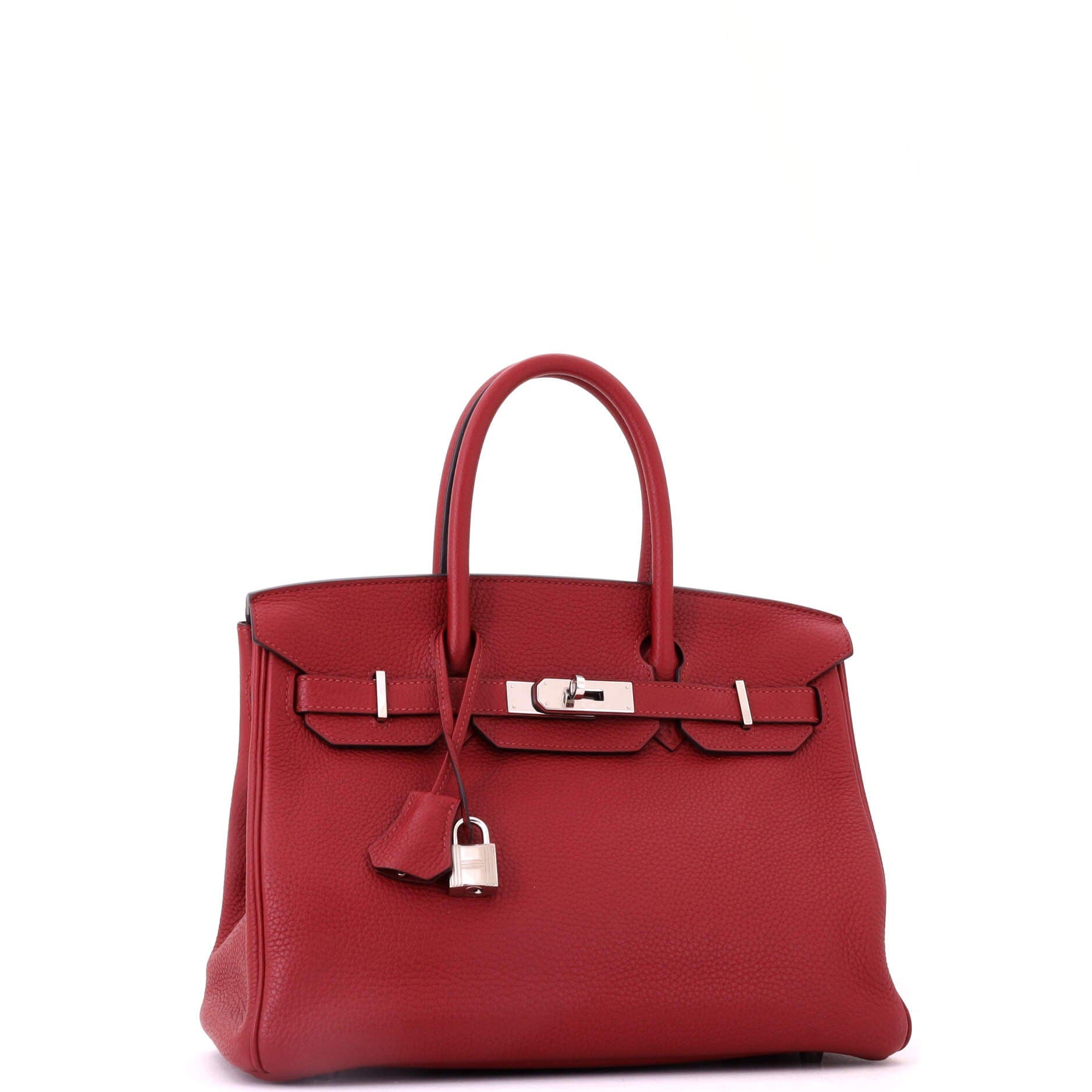 Birkin Handbag Red Togo with Palladium Hardware 30, Alternate, color, Red