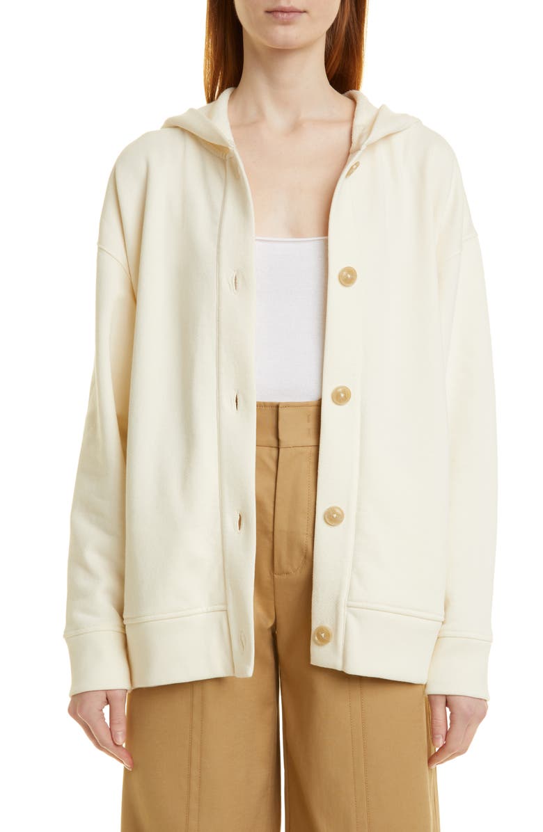 Vince Hooded Cotton Cardigan, Main, color,