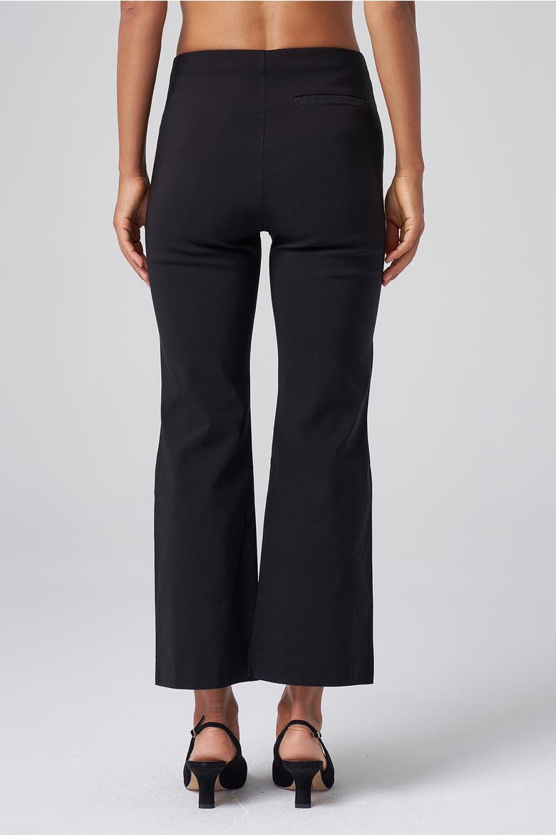 High-Rise Pull-On Stretch Kick Flare Pant, Alternate, color, Black