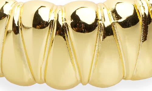 Argento Vivo Textured Hoop Earrings In Gold