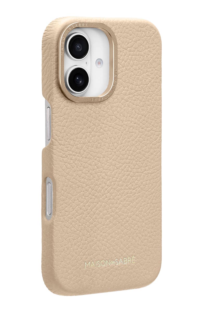 MAISON de SABRÉ Leather Phone Case, Alternate, color, Saharan Nude