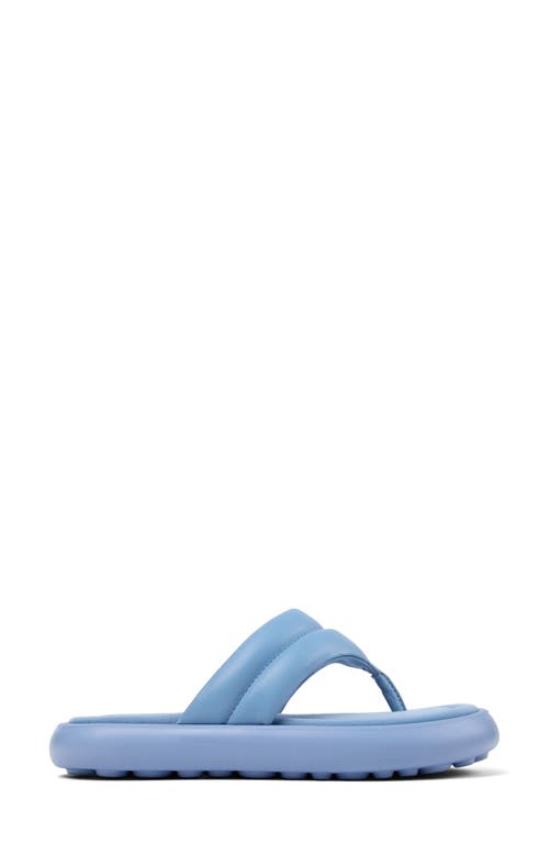 Camper Flota Leather Flip-flops In Medium Blue