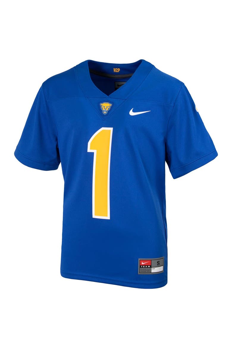 Youth Nike #1 Royal Pitt Panthers Untouchable Football Jersey, Alternate, color, Royal
