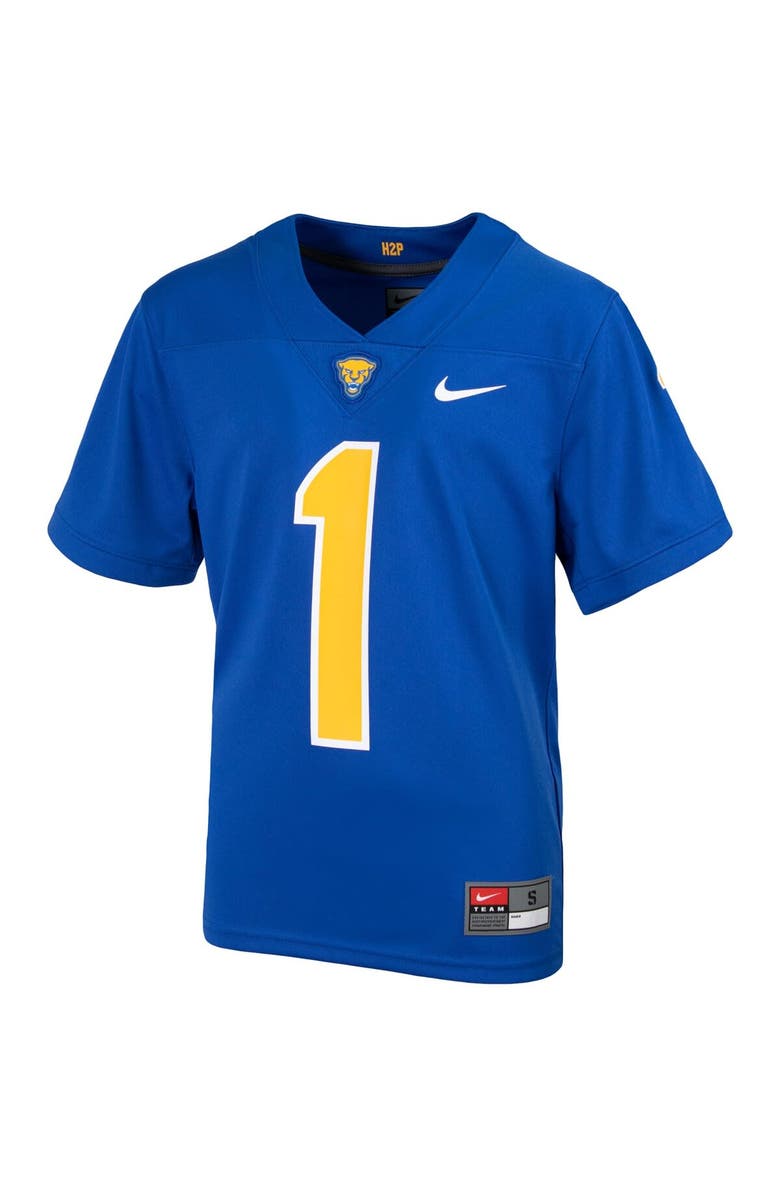 Nike Youth Nike #1 Royal Pitt Panthers Untouchable Football Jersey, Alternate, color, Royal