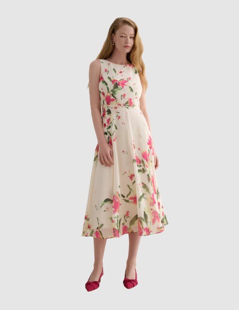 Carly A-Line Midi Dress