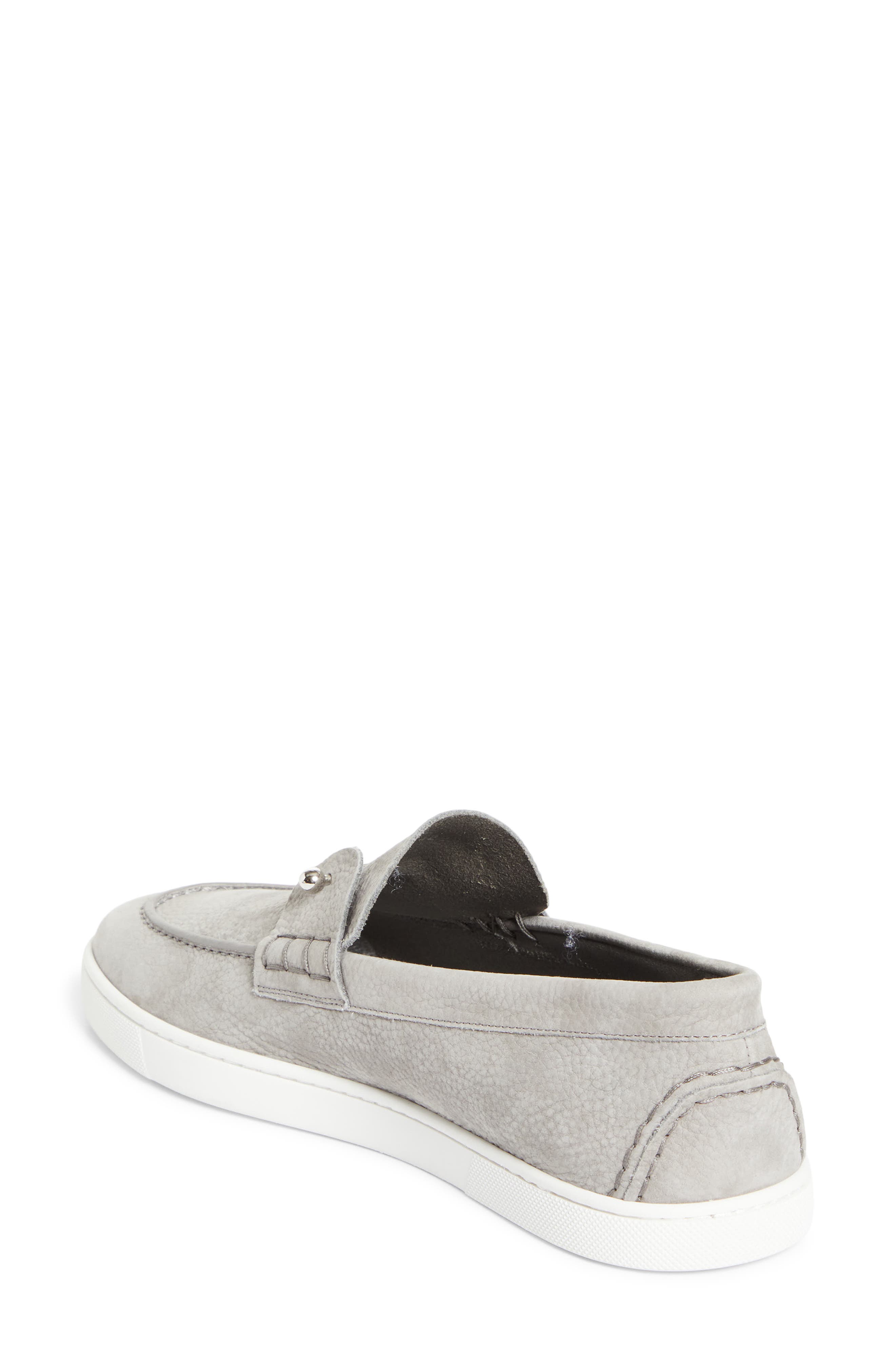 Christian Louboutin Chambeliboat Loafer, Alternate, color, Phantom Grey