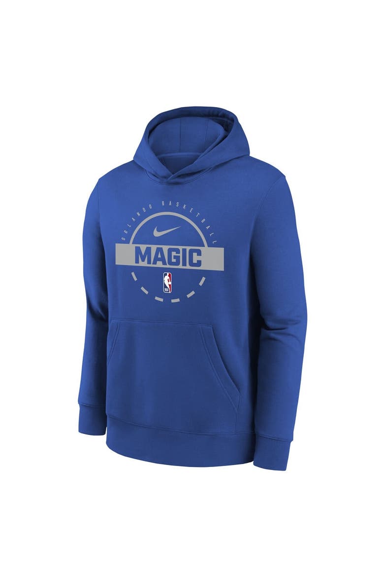 Youth Nike Blue Orlando Magic 2025/26 Club Fleece Practice Hoodie, Alternate, color, Blue