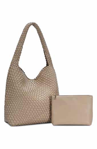 Woven Hobo Bag with Pouch
