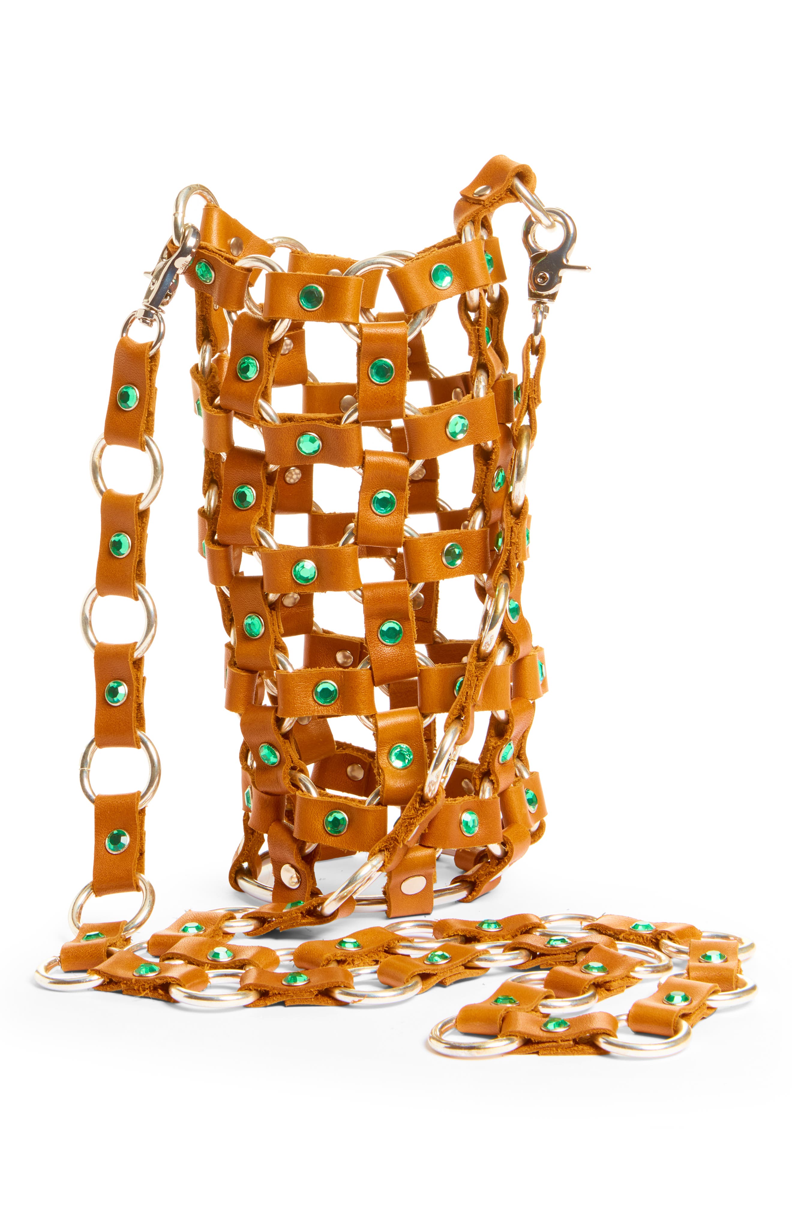 VIDAKUSH Hydration Hero Leather Crossbody Bag, Alternate, color, Earth Tone