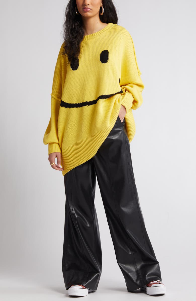 Dressed in Lala Smile Oversize Sweater, Main, color, 