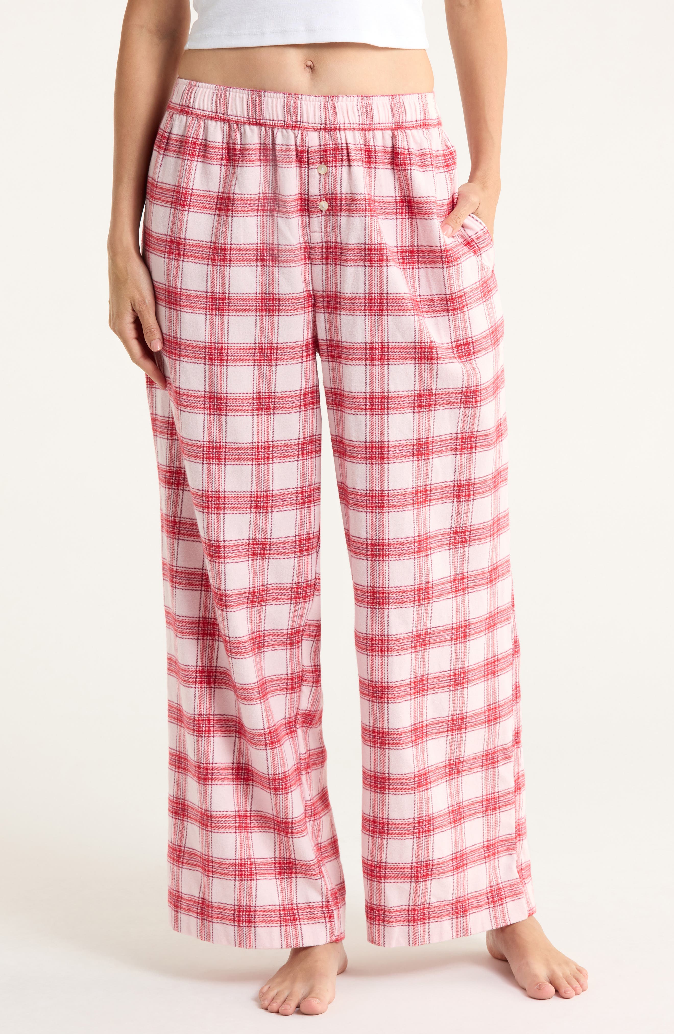 PINK- RED GIFTING PLAID